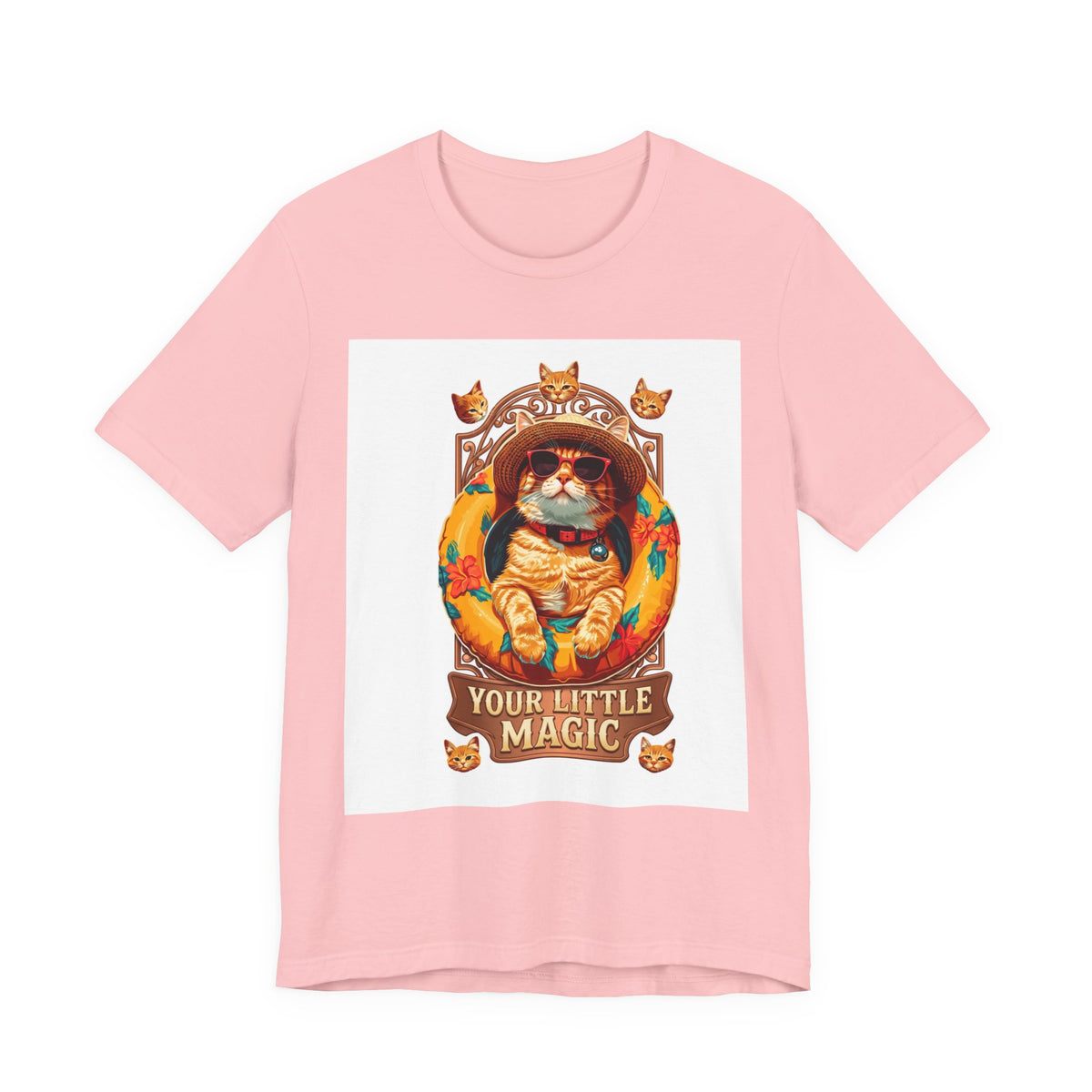 Cat Astronaut T-Shirt — "You're My Little Magic" Retro Space Cat Tee