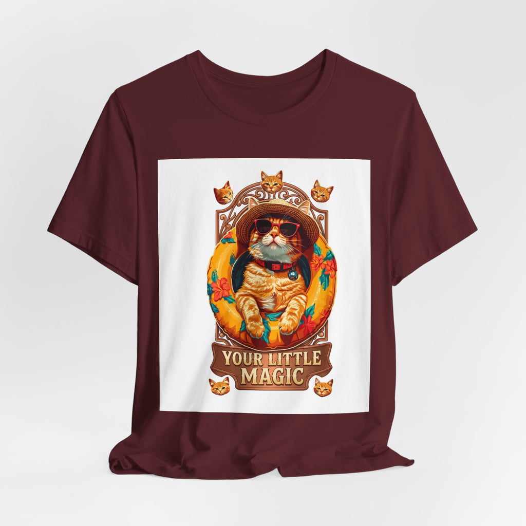 Cat Astronaut T-Shirt — "You're My Little Magic" Retro Space Cat Tee