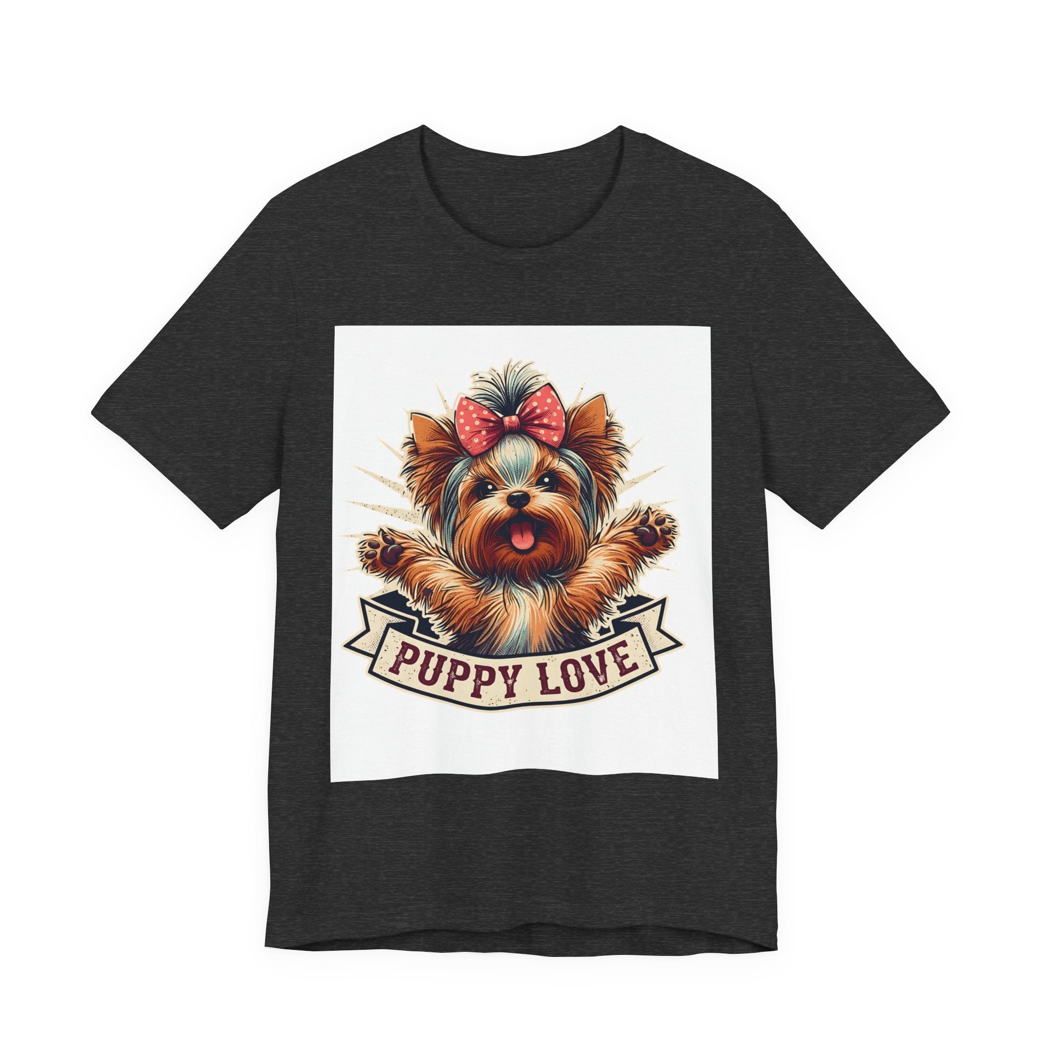Puppy Love Tee — Cute Yorkie Dog Graphic T-Shirt
