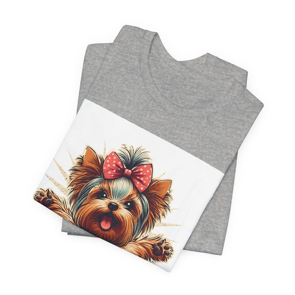 Puppy Love Tee — Cute Yorkie Dog Graphic T-Shirt