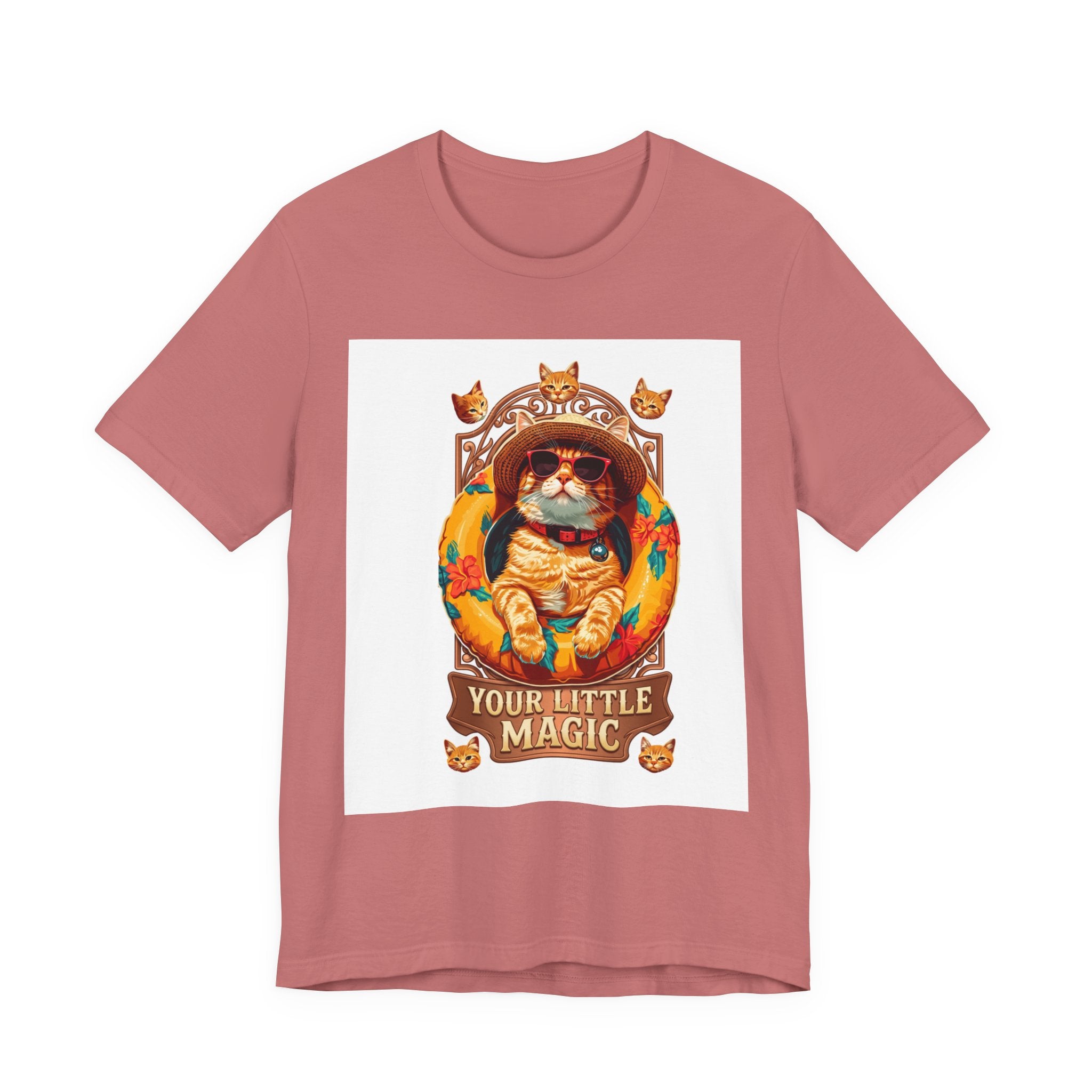 Cat Astronaut T-Shirt — "You're My Little Magic" Retro Space Cat Tee