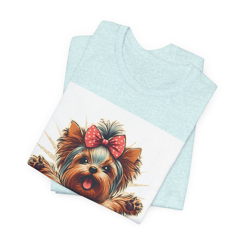Puppy Love Tee — Cute Yorkie Dog Graphic T-Shirt
