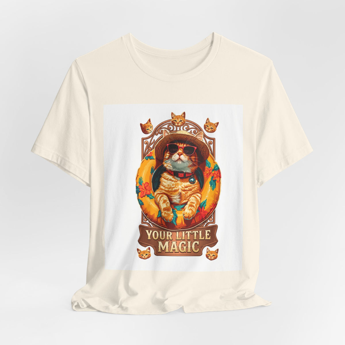 Cat Astronaut T-Shirt — "You're My Little Magic" Retro Space Cat Tee
