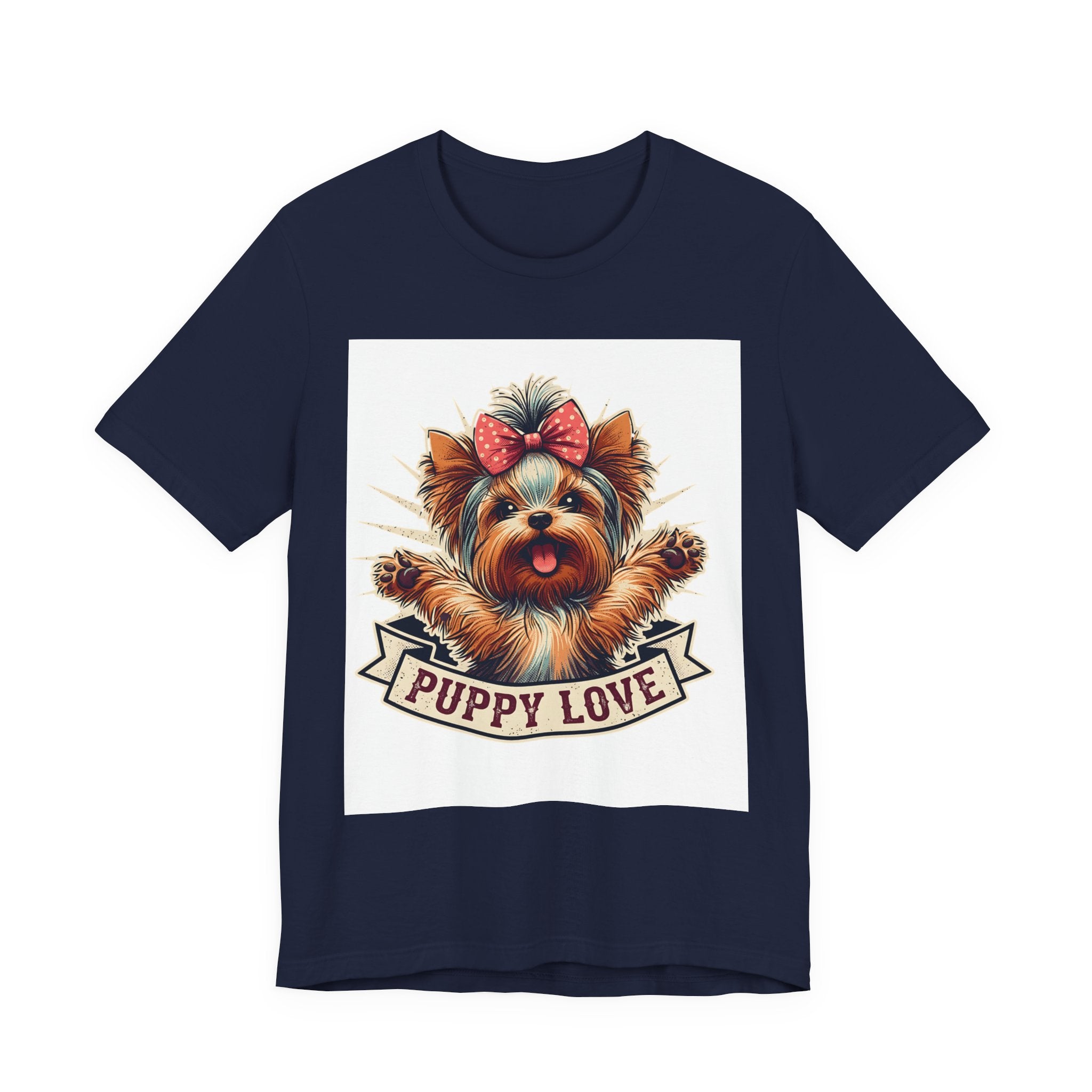 Puppy Love Tee — Cute Yorkie Dog Graphic T-Shirt