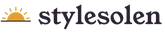 Stylesolen wordmark with sun mark